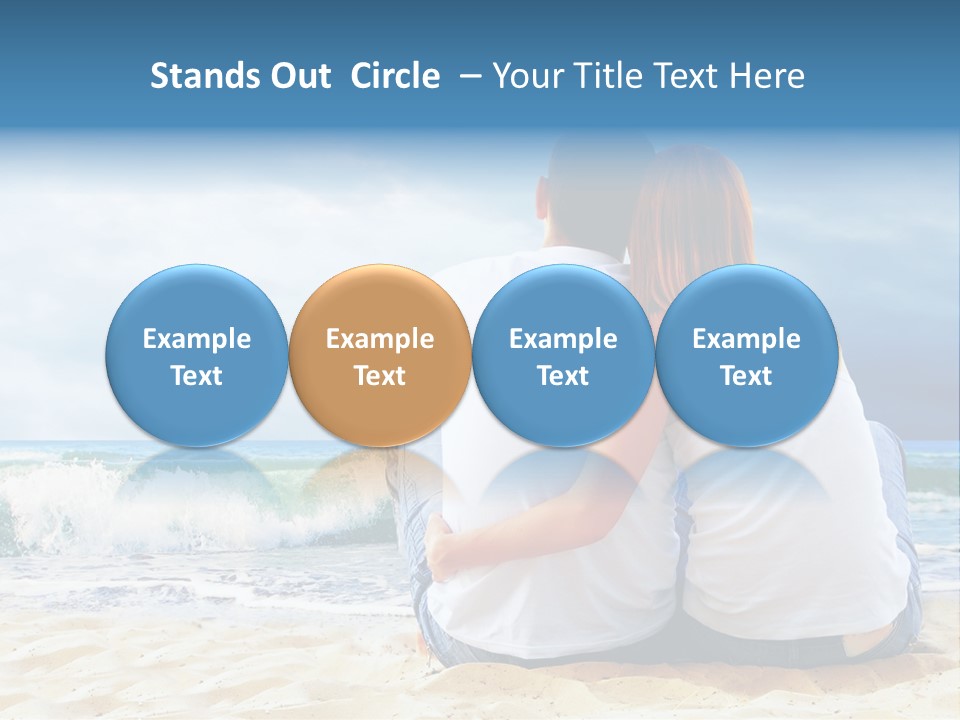 Lifestyle Sea Women PowerPoint Template