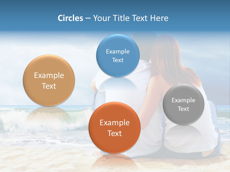 Lifestyle Sea Women PowerPoint Template