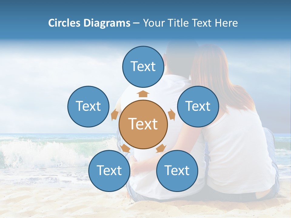 Lifestyle Sea Women PowerPoint Template