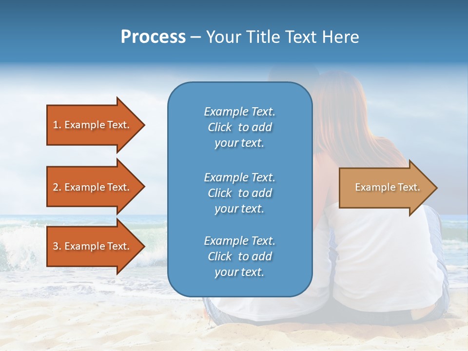 Lifestyle Sea Women PowerPoint Template