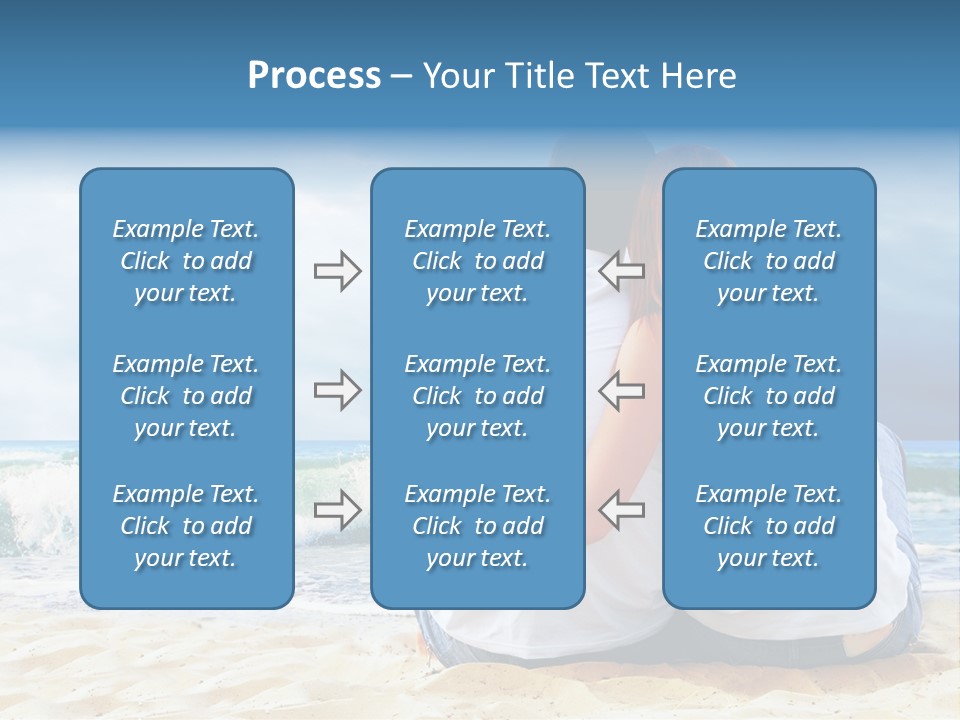 Lifestyle Sea Women PowerPoint Template