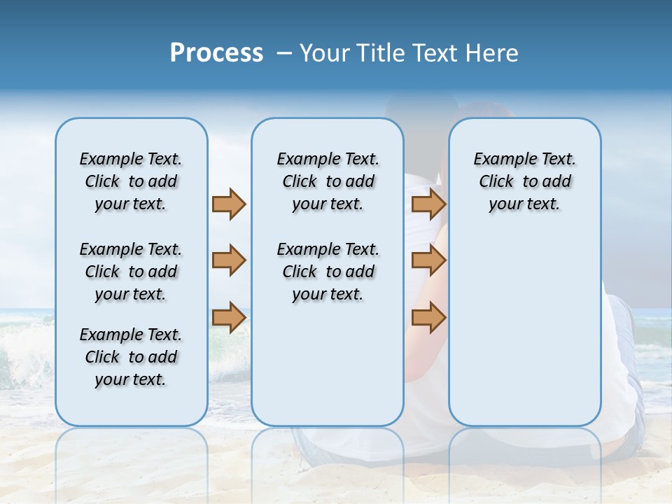 Lifestyle Sea Women PowerPoint Template