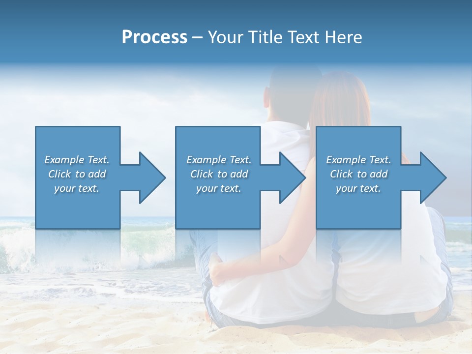 Lifestyle Sea Women PowerPoint Template