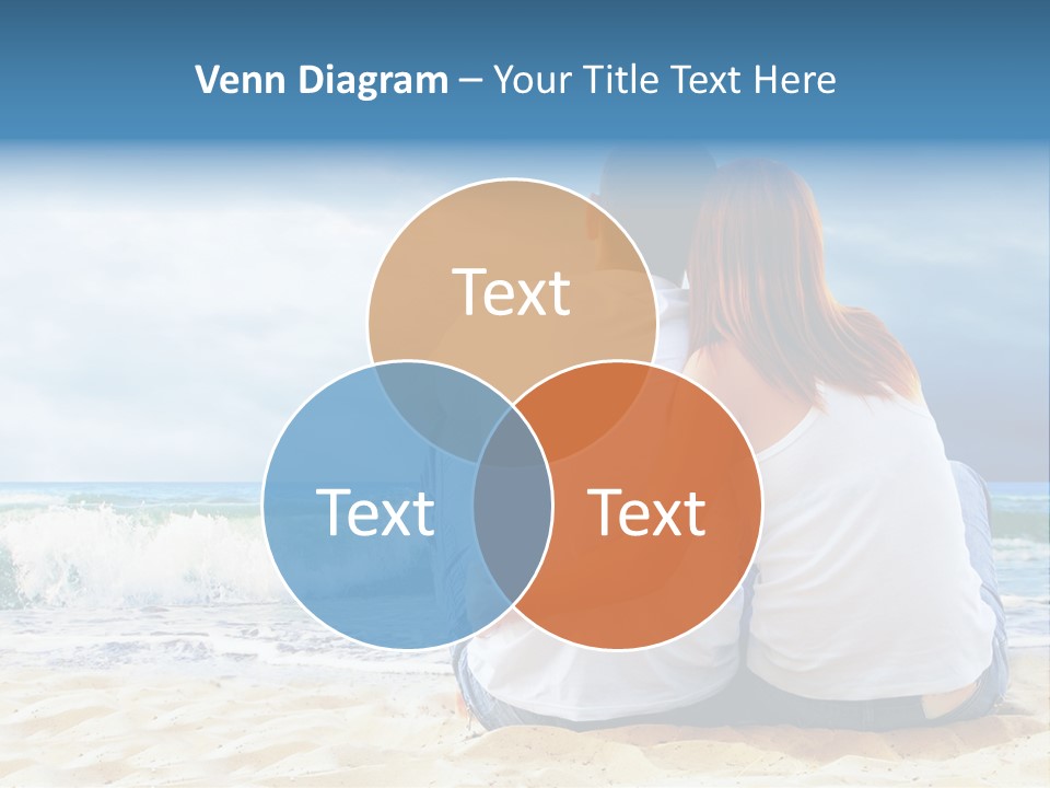 Lifestyle Sea Women PowerPoint Template