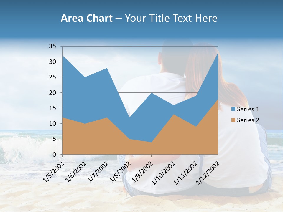 Lifestyle Sea Women PowerPoint Template