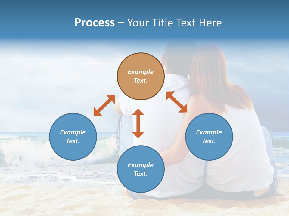 Lifestyle Sea Women PowerPoint Template