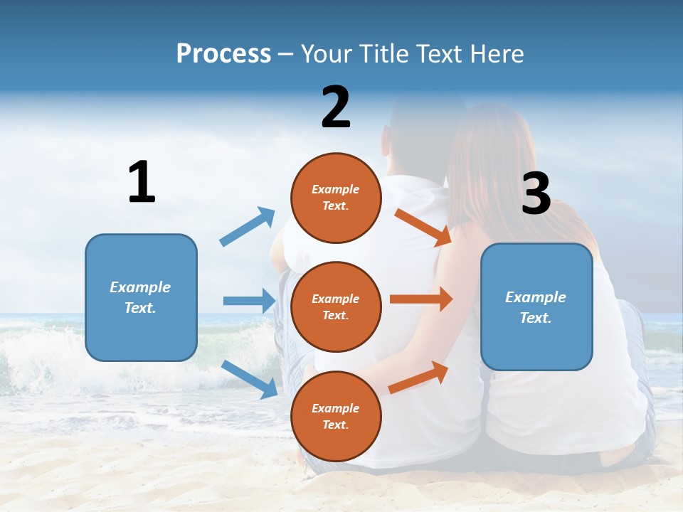 Lifestyle Sea Women PowerPoint Template