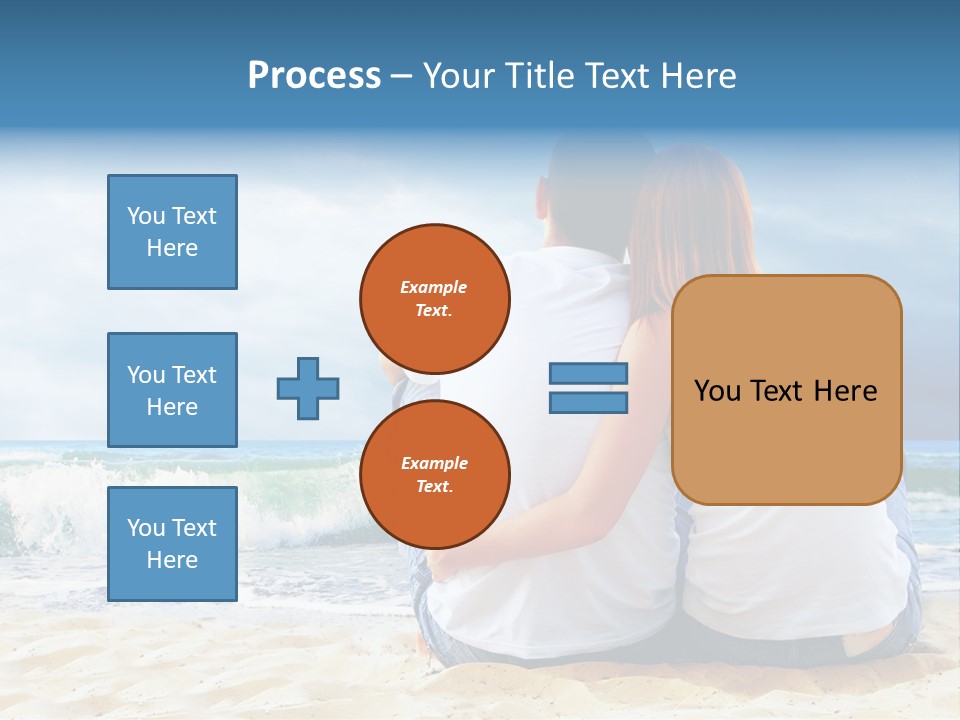 Lifestyle Sea Women PowerPoint Template