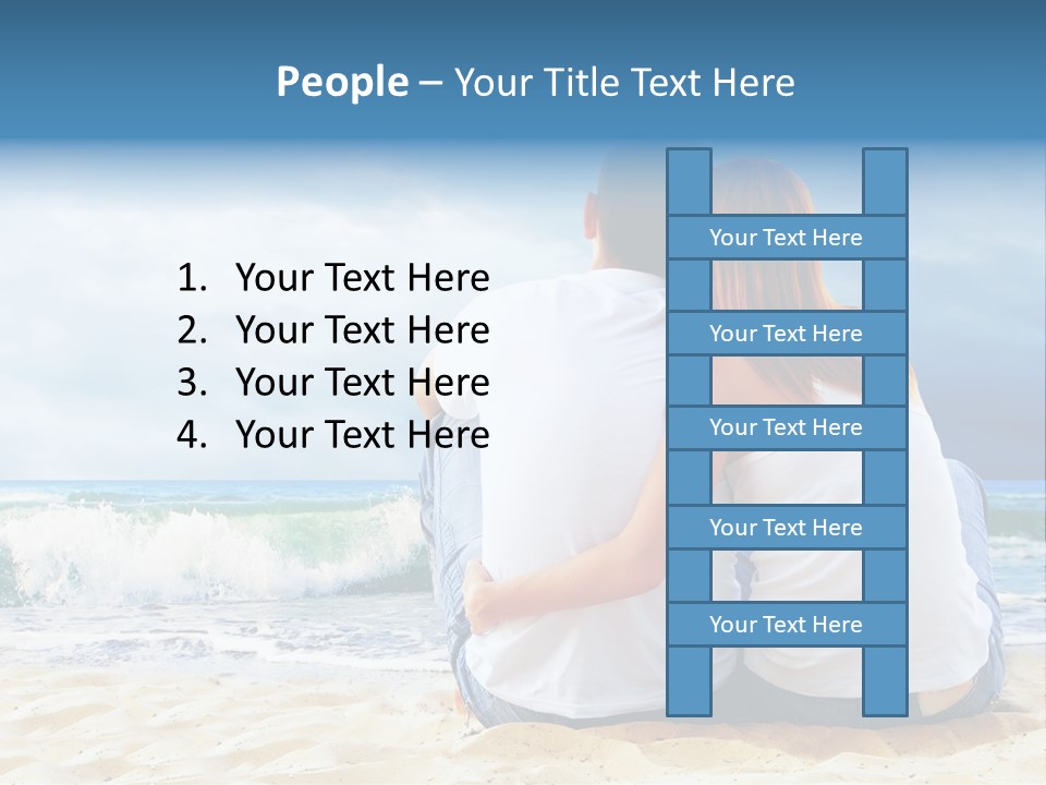 Lifestyle Sea Women PowerPoint Template