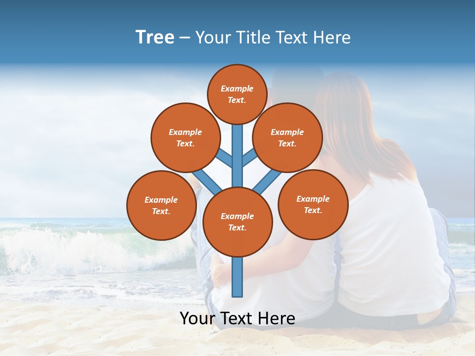 Lifestyle Sea Women PowerPoint Template