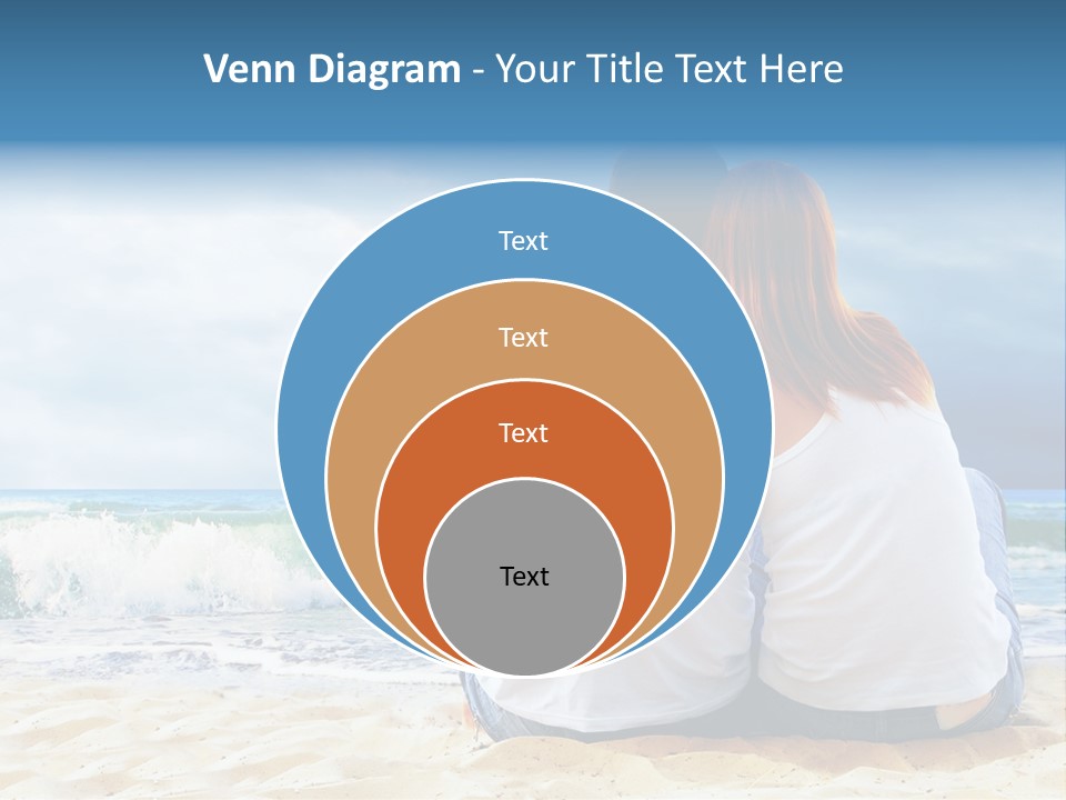 Lifestyle Sea Women PowerPoint Template