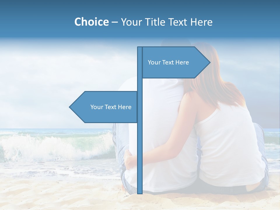 Lifestyle Sea Women PowerPoint Template