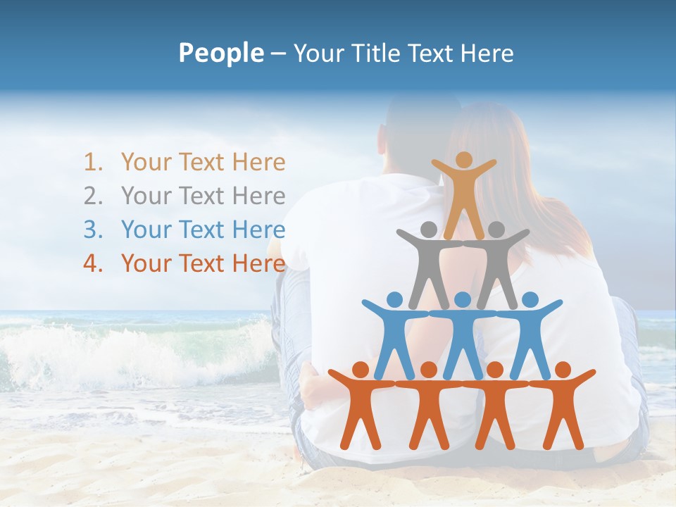 Lifestyle Sea Women PowerPoint Template