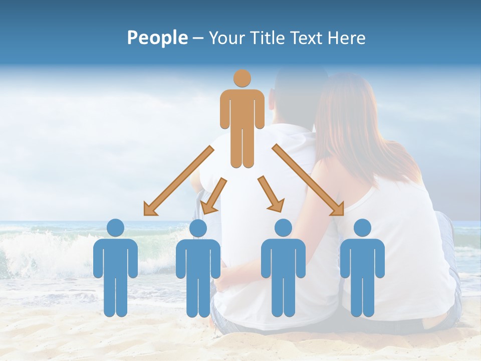 Lifestyle Sea Women PowerPoint Template