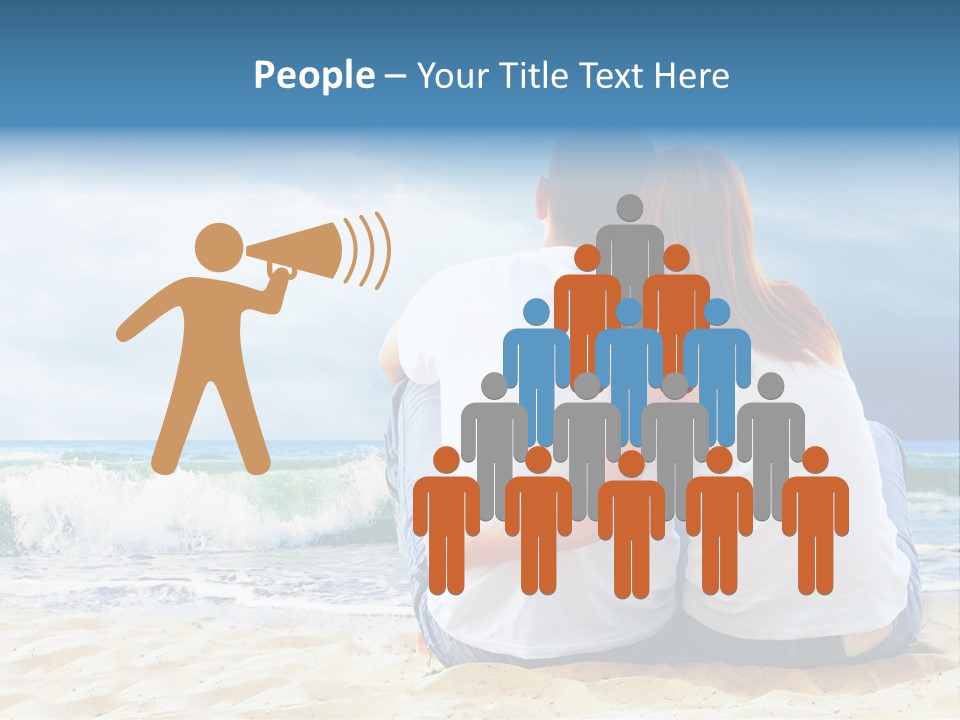 Lifestyle Sea Women PowerPoint Template