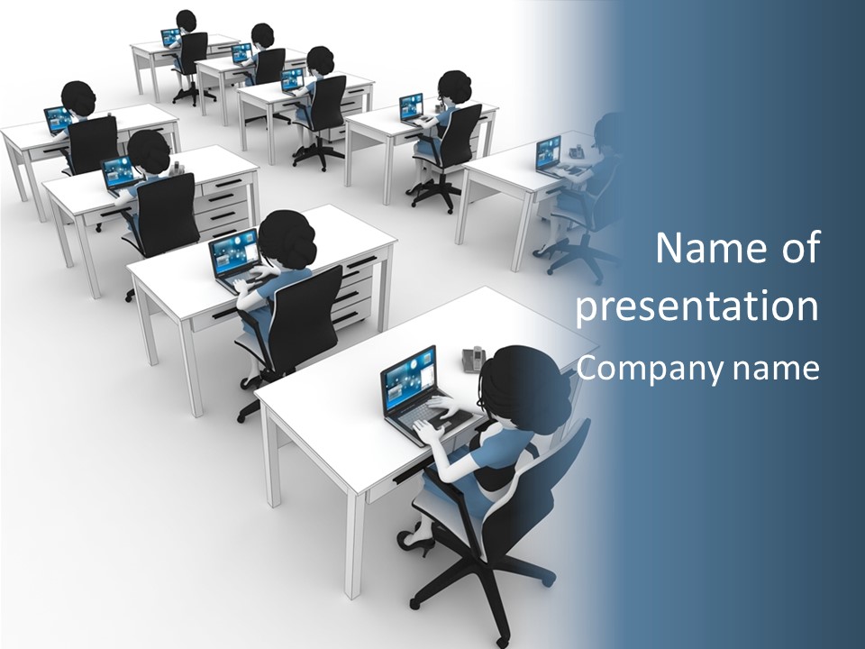 Helpdesk Info Teamwork PowerPoint Template