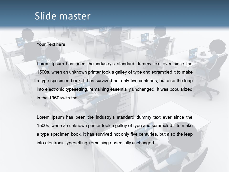 Helpdesk Info Teamwork PowerPoint Template