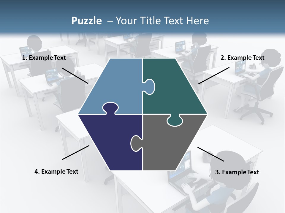 Helpdesk Info Teamwork PowerPoint Template