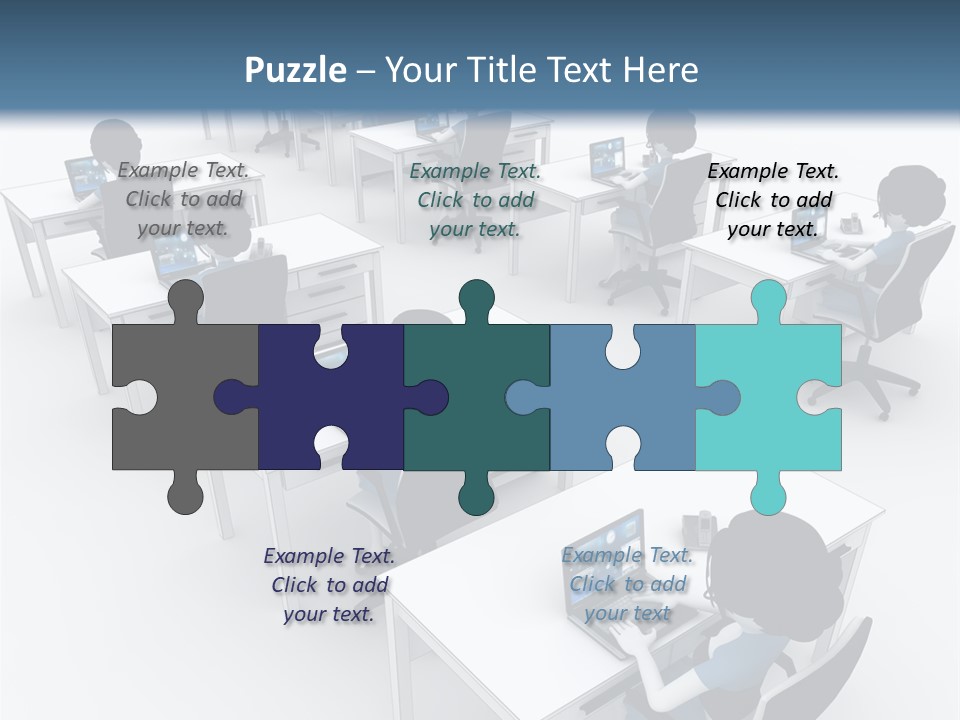 Helpdesk Info Teamwork PowerPoint Template