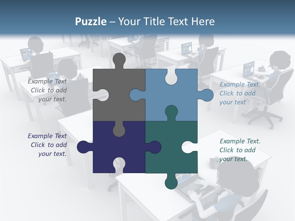 Helpdesk Info Teamwork PowerPoint Template
