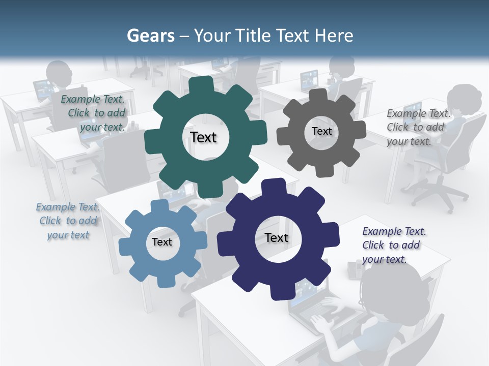 Helpdesk Info Teamwork PowerPoint Template