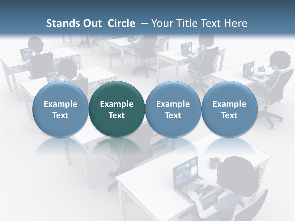 Helpdesk Info Teamwork PowerPoint Template