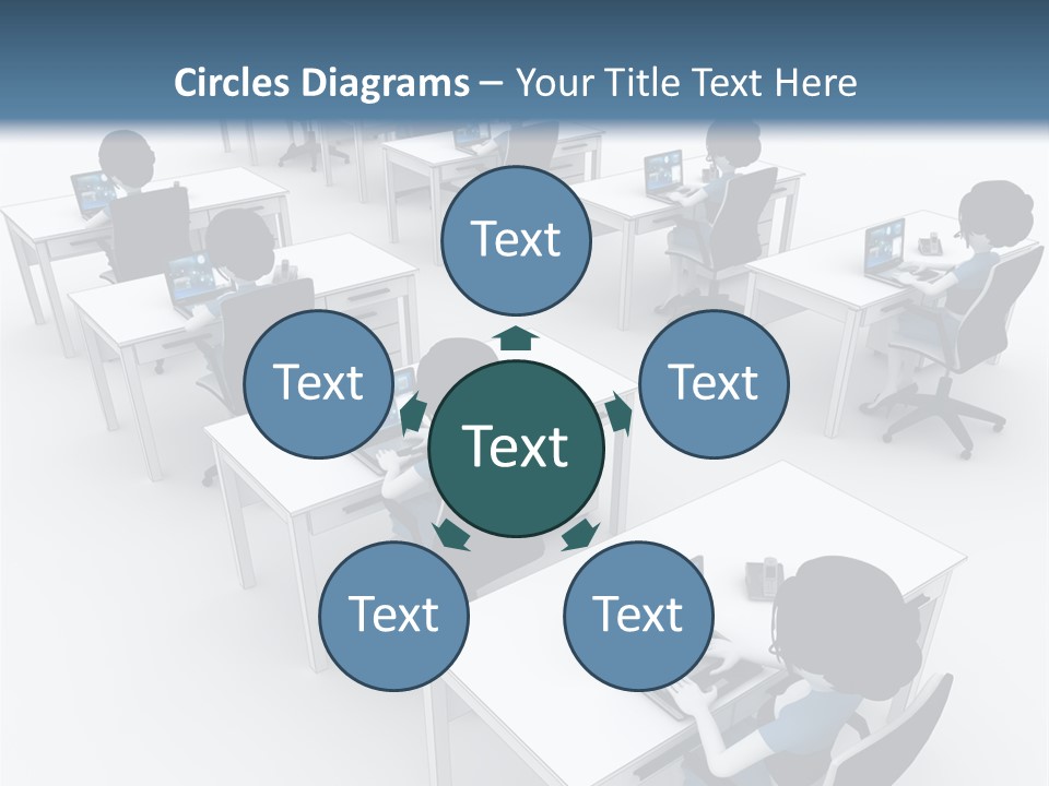 Helpdesk Info Teamwork PowerPoint Template