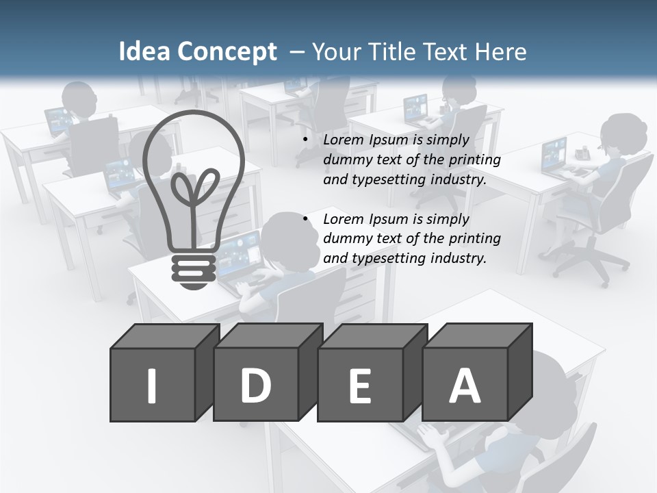Helpdesk Info Teamwork PowerPoint Template