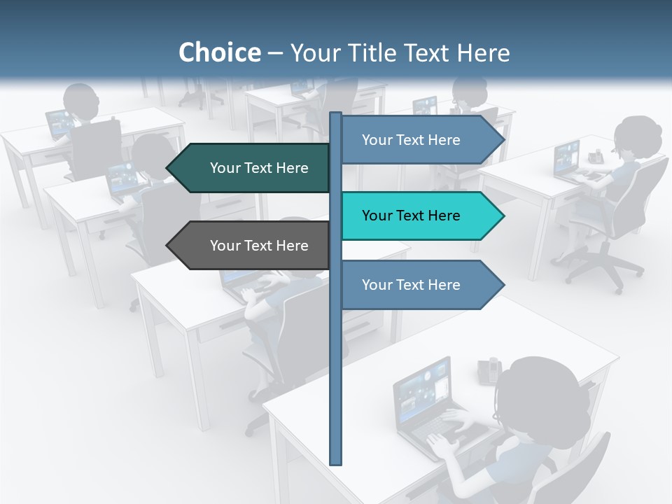 Helpdesk Info Teamwork PowerPoint Template
