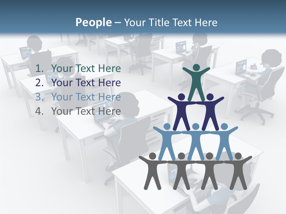 Helpdesk Info Teamwork PowerPoint Template