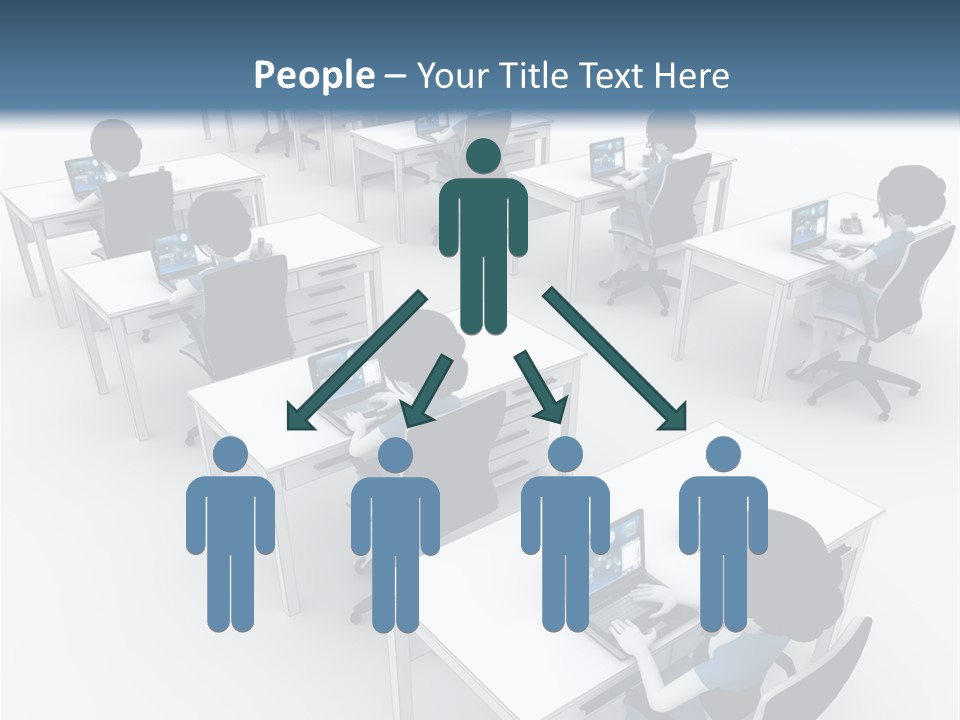 Helpdesk Info Teamwork PowerPoint Template
