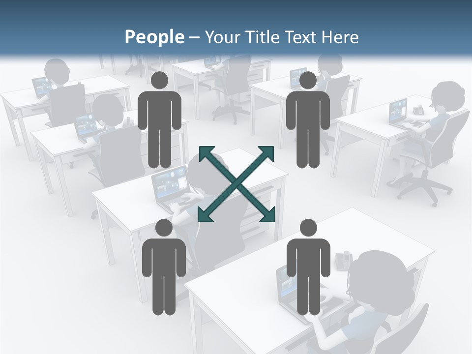 Helpdesk Info Teamwork PowerPoint Template