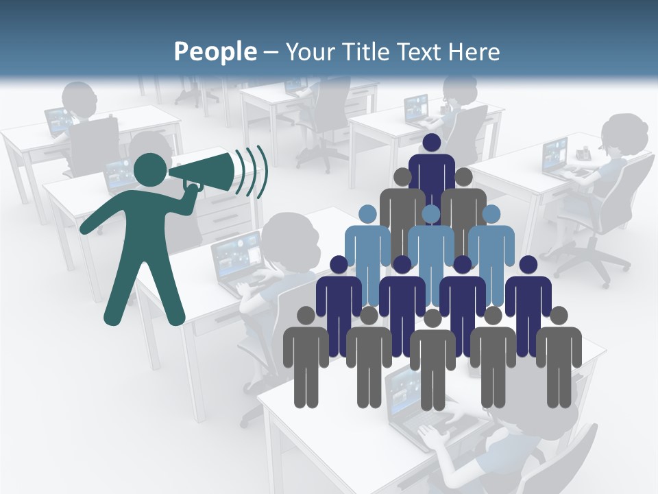Helpdesk Info Teamwork PowerPoint Template