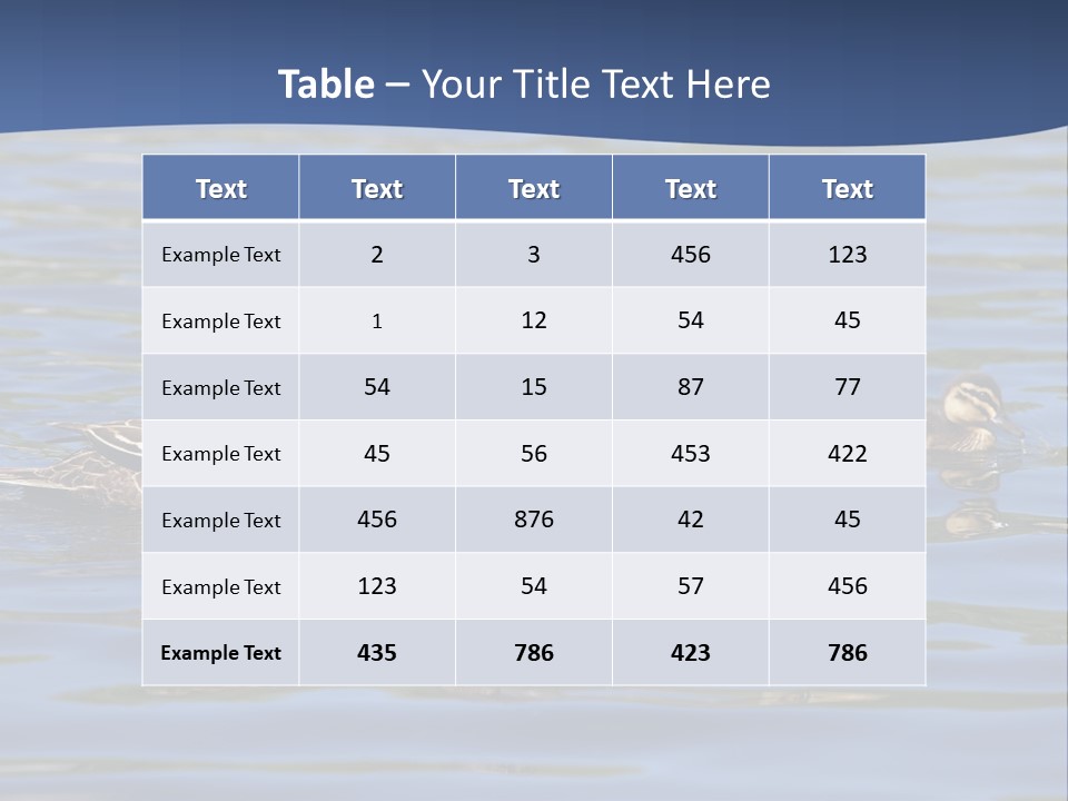 Fowl Young Bird PowerPoint Template