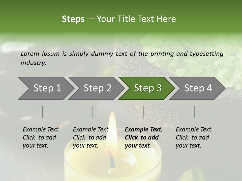 Life Relaxation Vertical PowerPoint Template