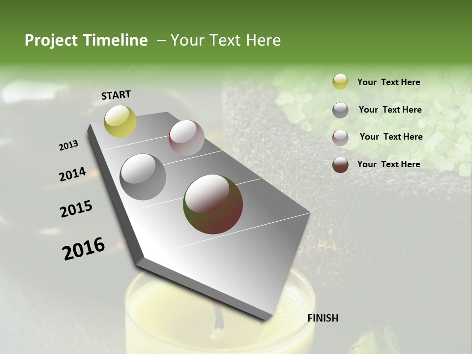 Life Relaxation Vertical PowerPoint Template