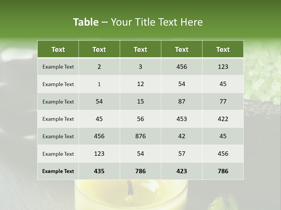 Life Relaxation Vertical PowerPoint Template