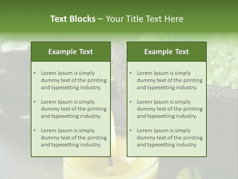 Life Relaxation Vertical PowerPoint Template