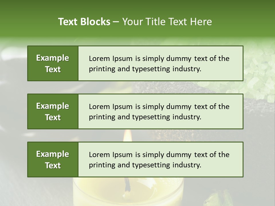Life Relaxation Vertical PowerPoint Template