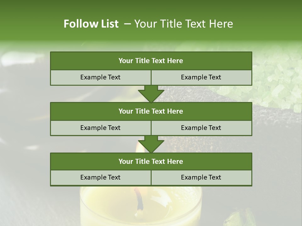 Life Relaxation Vertical PowerPoint Template