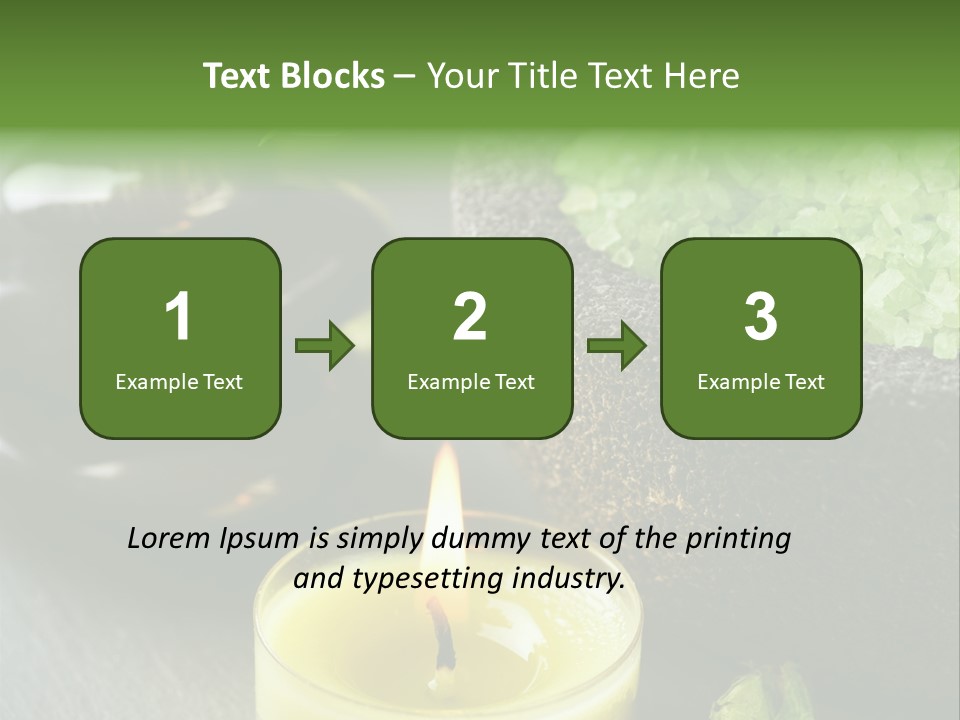 Life Relaxation Vertical PowerPoint Template