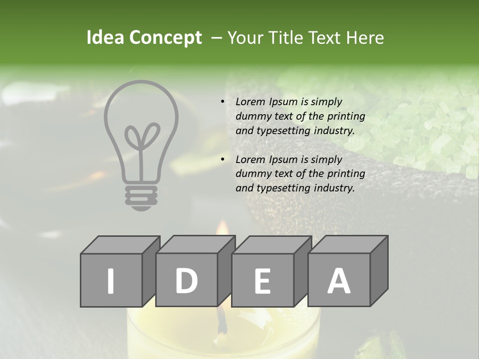 Life Relaxation Vertical PowerPoint Template