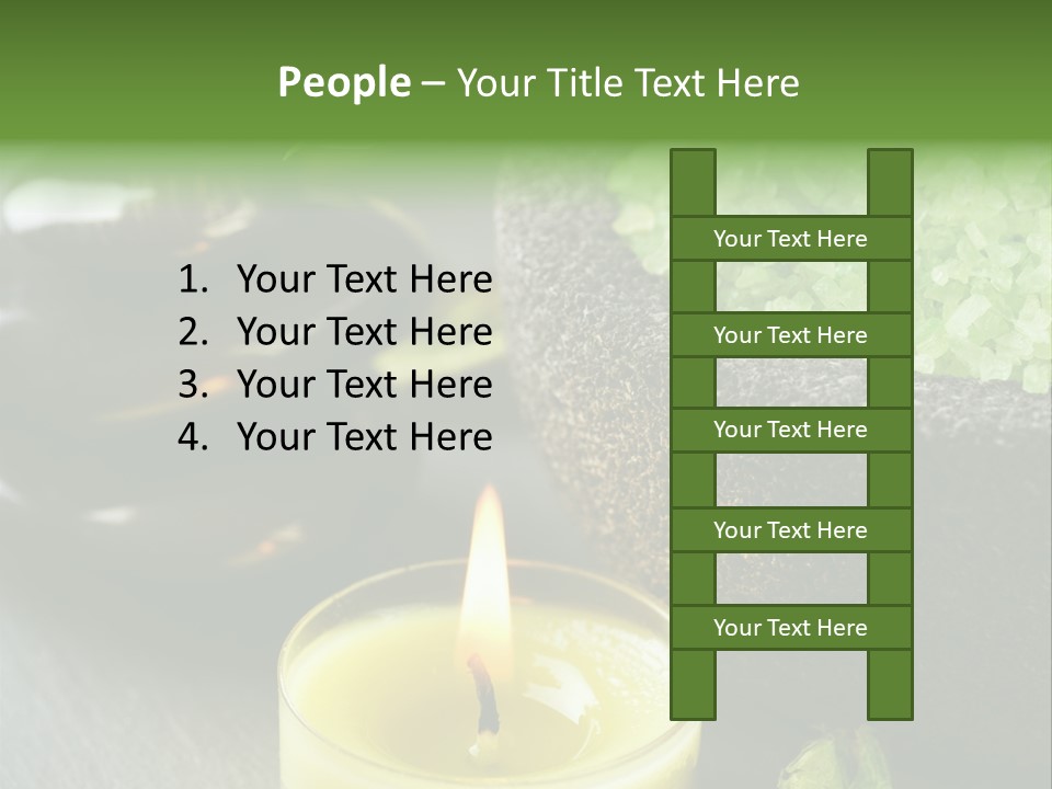 Life Relaxation Vertical PowerPoint Template