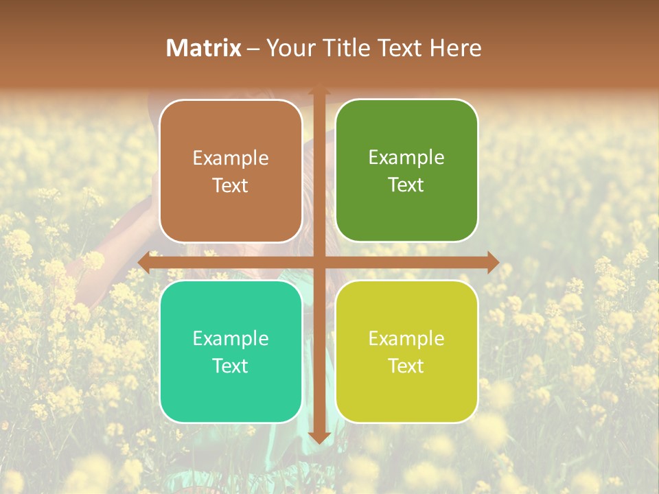 Young Blond Beautiful PowerPoint Template