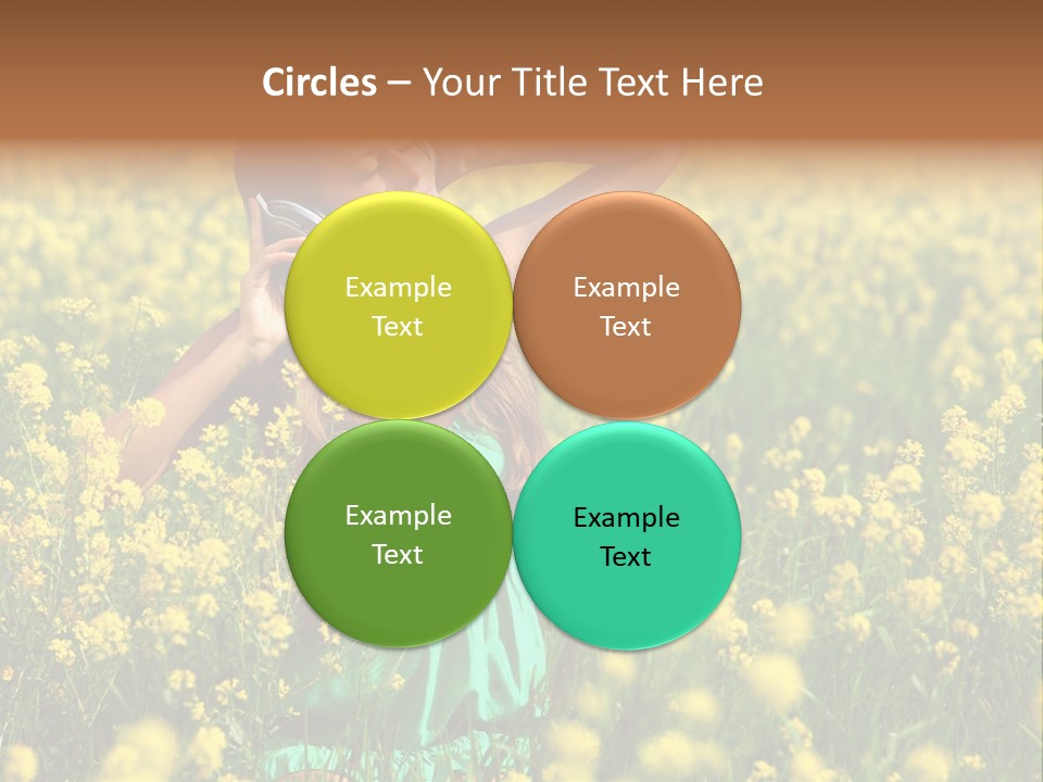 Young Blond Beautiful PowerPoint Template