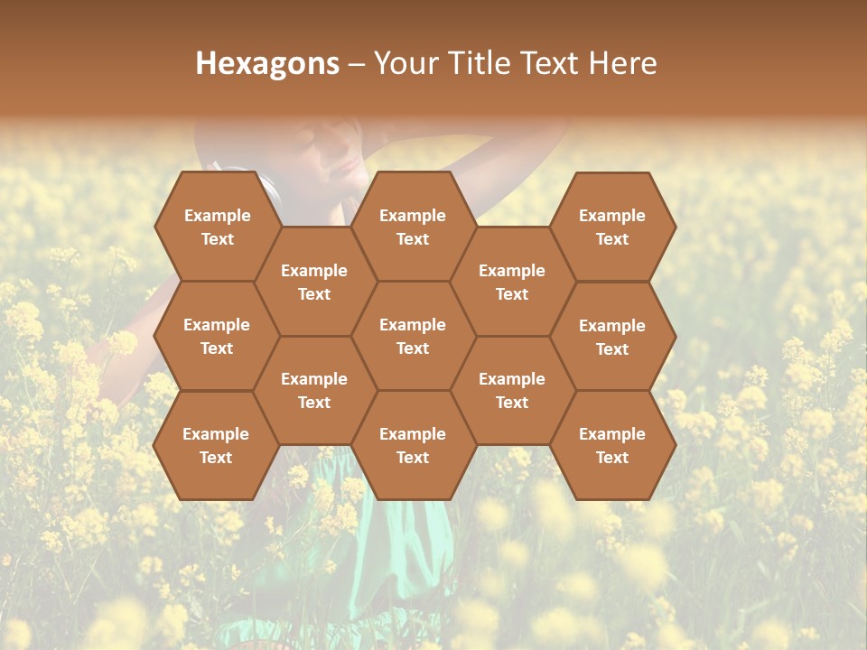 Young Blond Beautiful PowerPoint Template