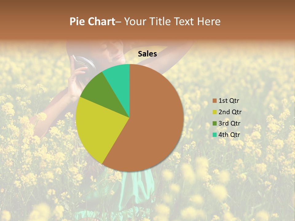 Young Blond Beautiful PowerPoint Template