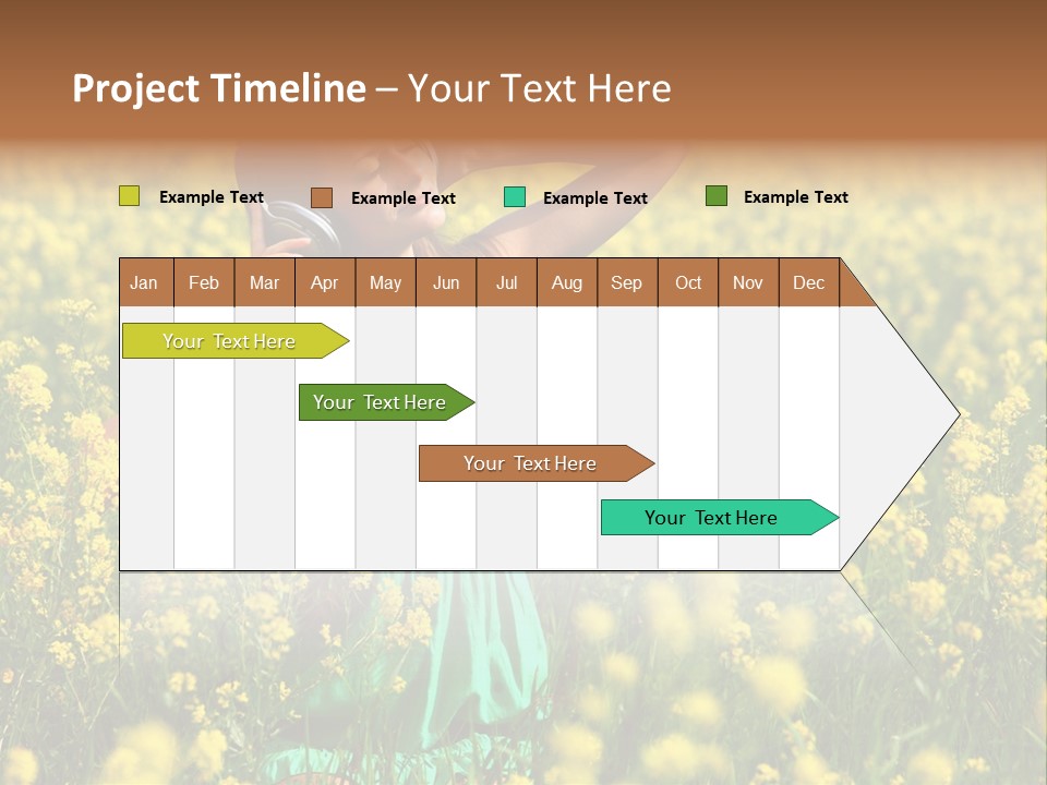 Young Blond Beautiful PowerPoint Template