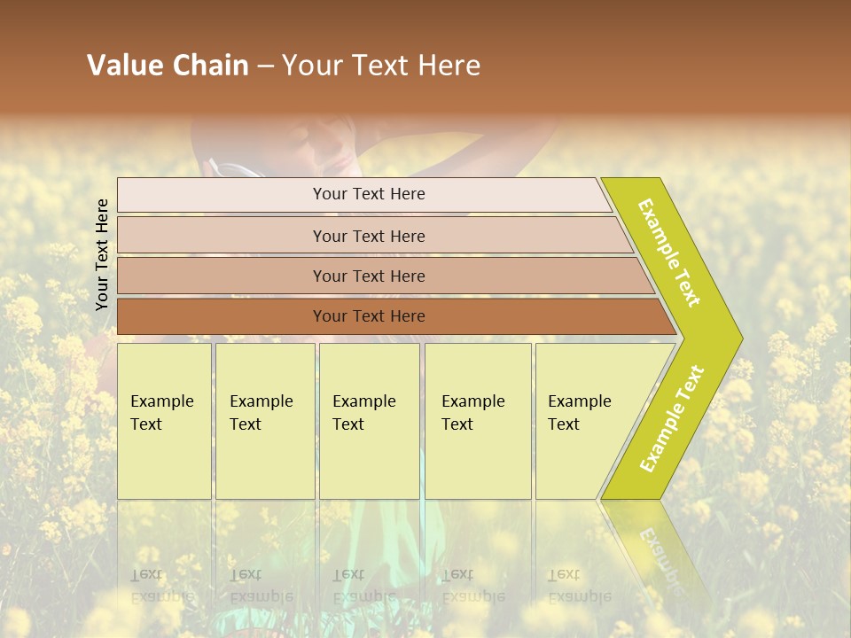 Young Blond Beautiful PowerPoint Template