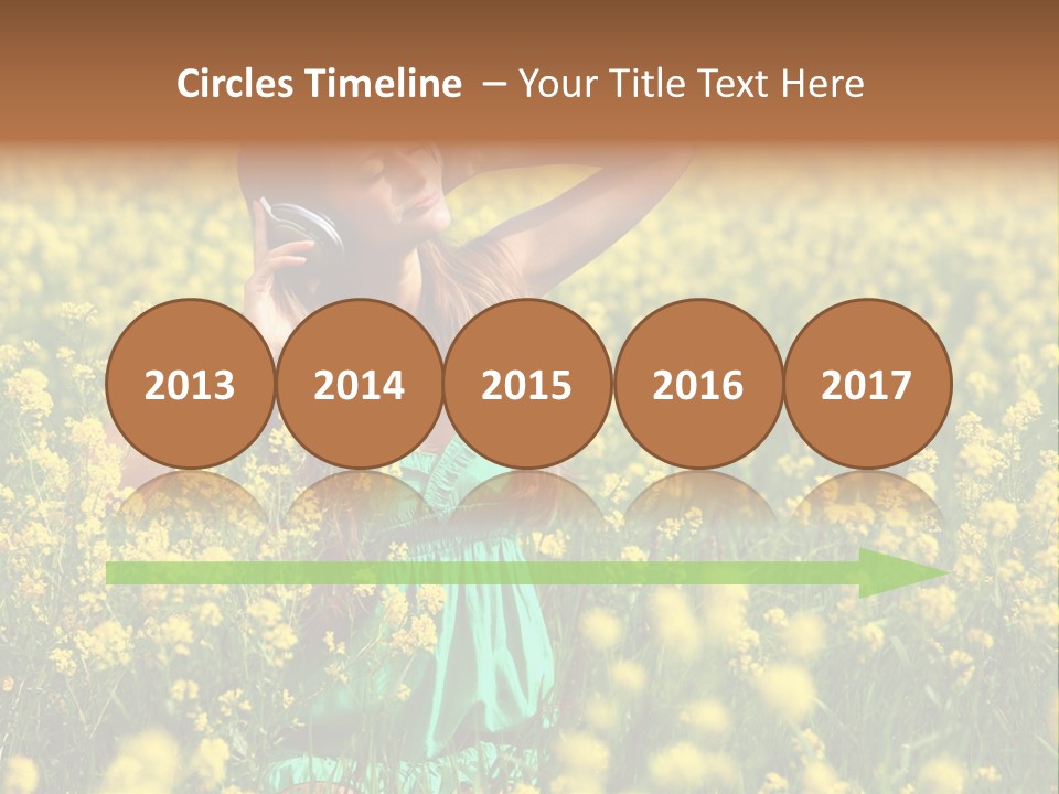 Young Blond Beautiful PowerPoint Template